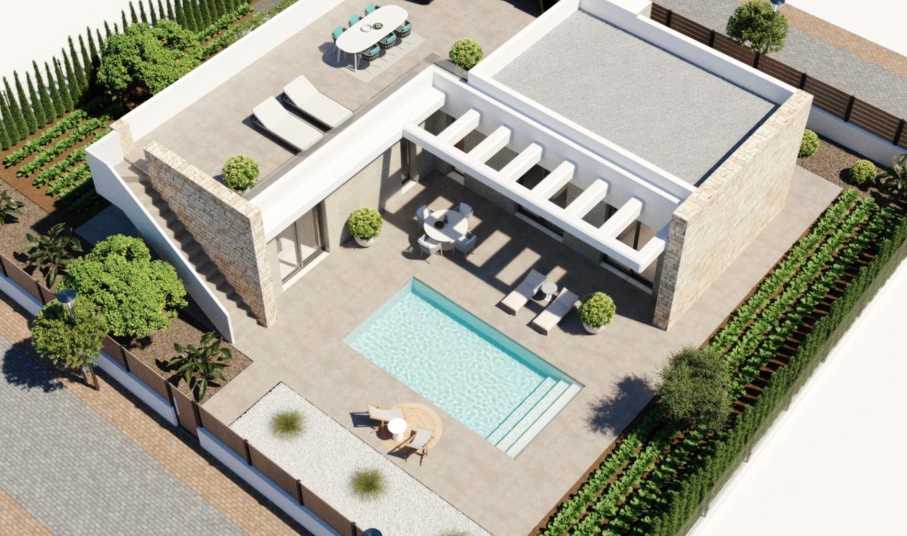 Obra nueva - Villa - Fuente Álamo - Hacienda del Alamo