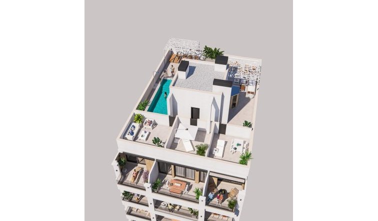 Nouvelle construction - Attique - Torrevieja - Playa de El Cura