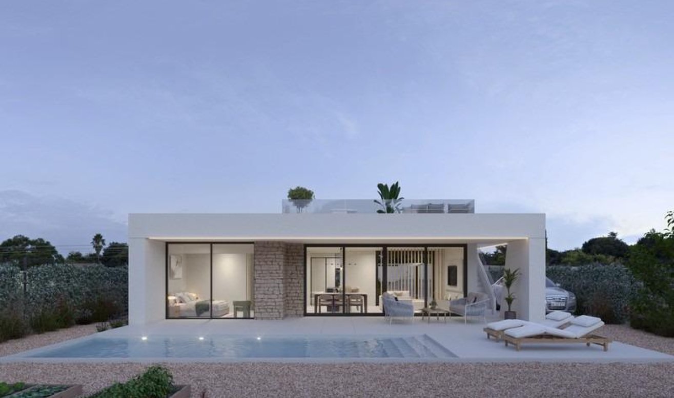 Obra nueva - Villa - Fuente Álamo - Hacienda del Alamo