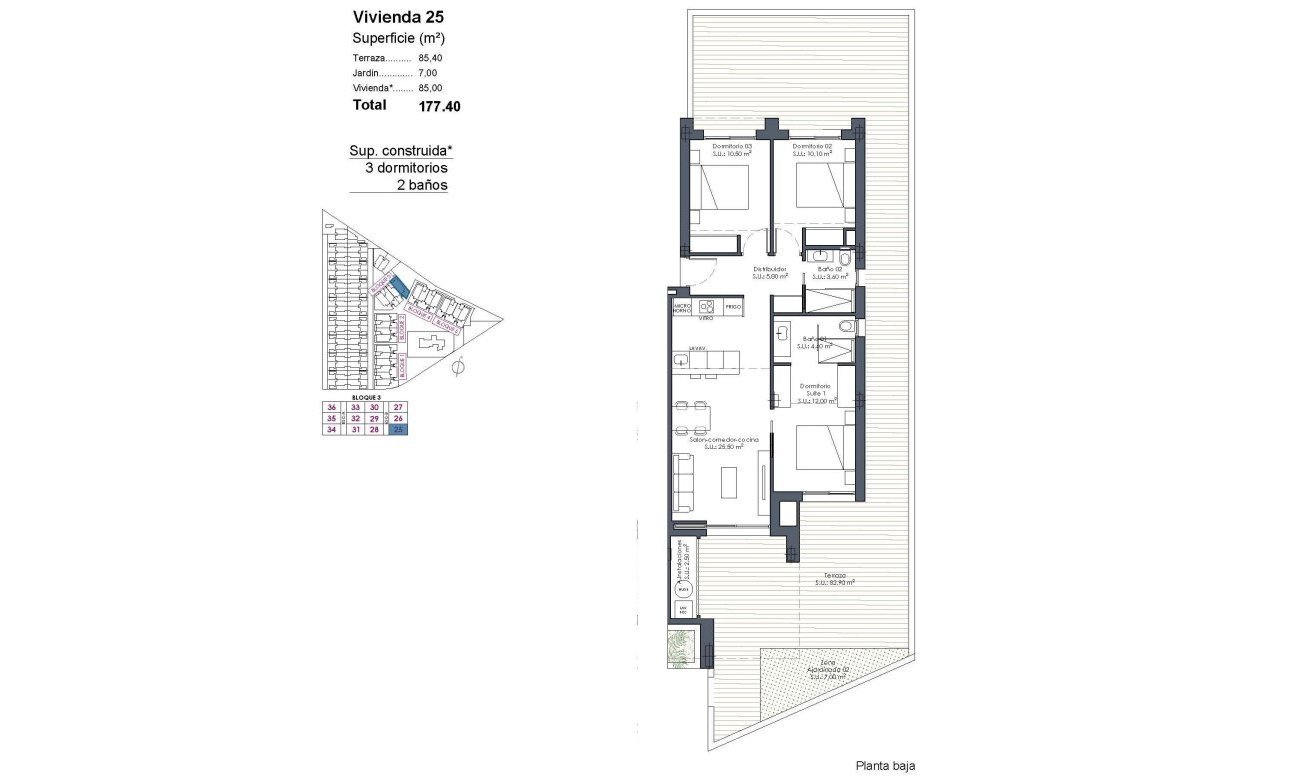 New Build - Apartment / flat - Los Alcazares - Serena Golf