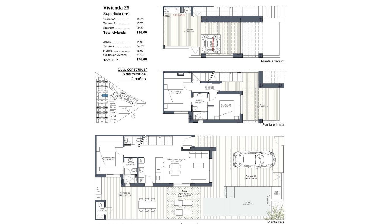 New Build - Quad House - Los Alcazares - Serena Golf