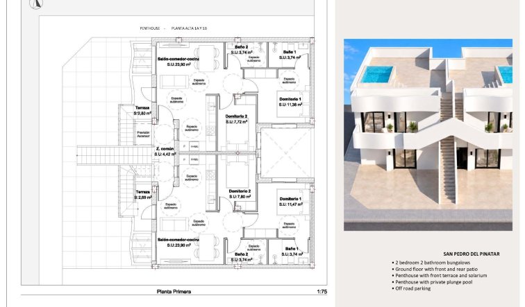 Nouvelle construction - Bungalow - San Pedro del Pinatar - Los Peñascos