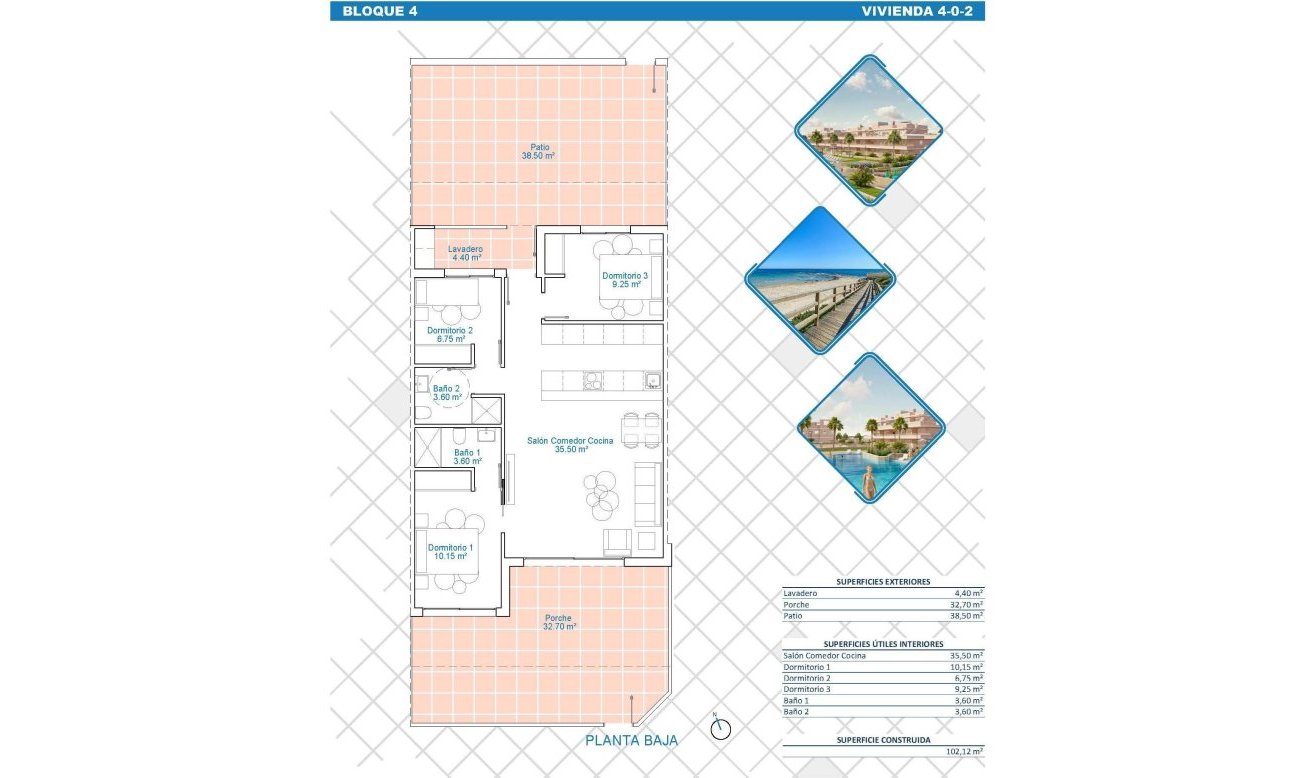 New Build - Apartment / flat - Pilar de la Horadada - Lo Monte
