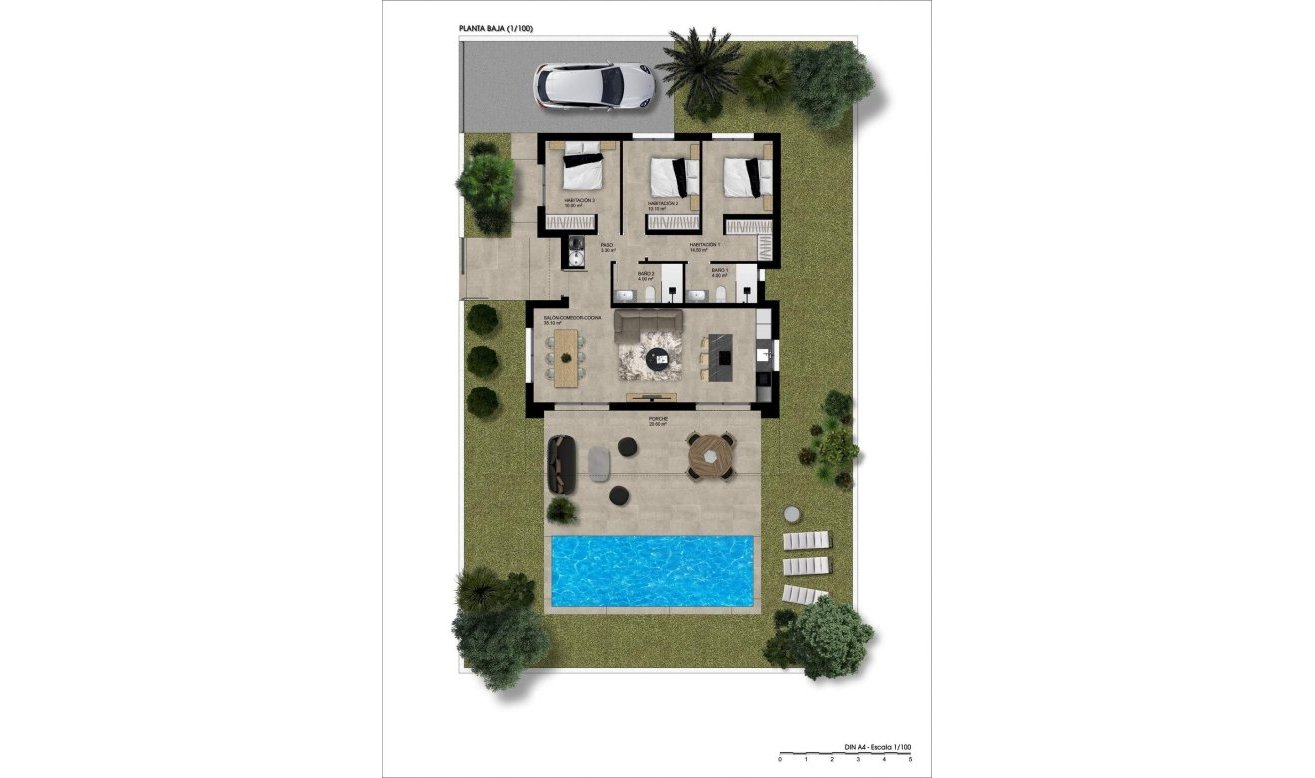 Obra nueva - Villa - Hondón de las Nieves - Urbaniz La Montañosa