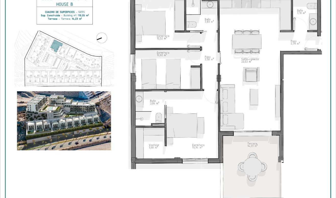 Obra nueva - Apartamento / piso - Aguilas - Playa del Hornillo
