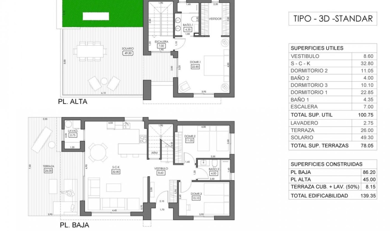 Obra nueva - Villa - Orihuela Costa - La Ciñuelica