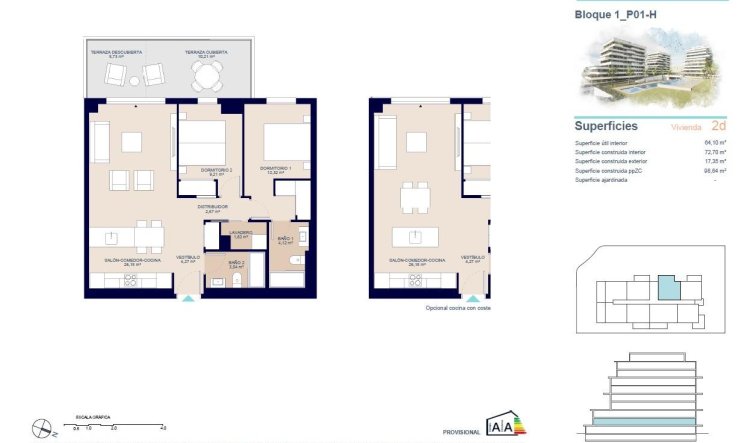 Obra nueva - Apartamento / piso - Villajoyosa - Playa del Torres