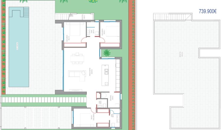 Obra nueva - Villa - Los Alcazares - Serena Golf